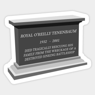 Royal's Tombstone Sticker